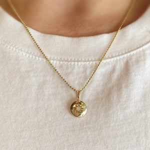 18k Gold Filled Mini Starburst Pendant