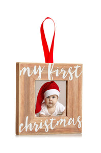My First Christmas Wooden Ornament