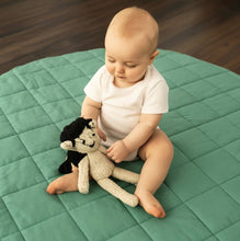 Load image into Gallery viewer, Organic Play Mat | Round | Basil Green
