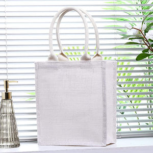 Cream Burlap Gift Bag