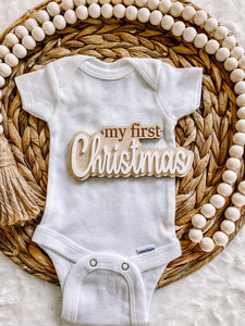 My First Christmas Milestone Sign- Sage