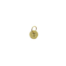 Load image into Gallery viewer, 18k Gold Filled Stamped Tiny Initial Letter Charm
