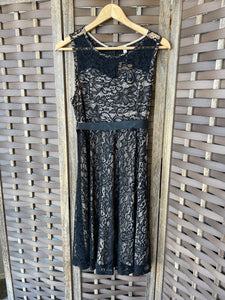 Black Lace Cocktail Dress- L