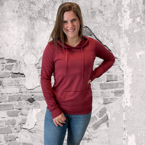 Embrace Nursing Sweatshirt- Burgundy