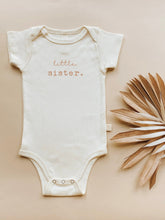 Load image into Gallery viewer, Little Sister Clay Organic Cotton Short Sleeve Baby Bodysuit
