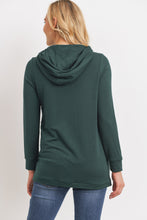 Load image into Gallery viewer, Heavy Brushed French Terry Maternity/Nursing Hoodie- Green
