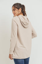Load image into Gallery viewer, Heavy Brushed French Terry Maternity/Nursing Hoodie- Mocha
