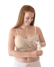 Load image into Gallery viewer, Sublime® Hands-Free Pumping &amp; Nursing Bra- Beige
