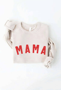 MAMA Graphic Sweatshirt-Cream