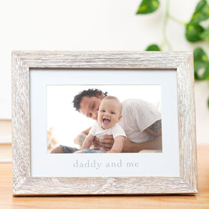 Daddy and Me Sentiment Frame, Rustic