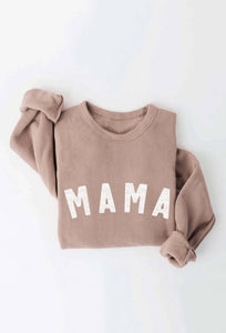 MAMA Graphic Sweatshirt- Tan