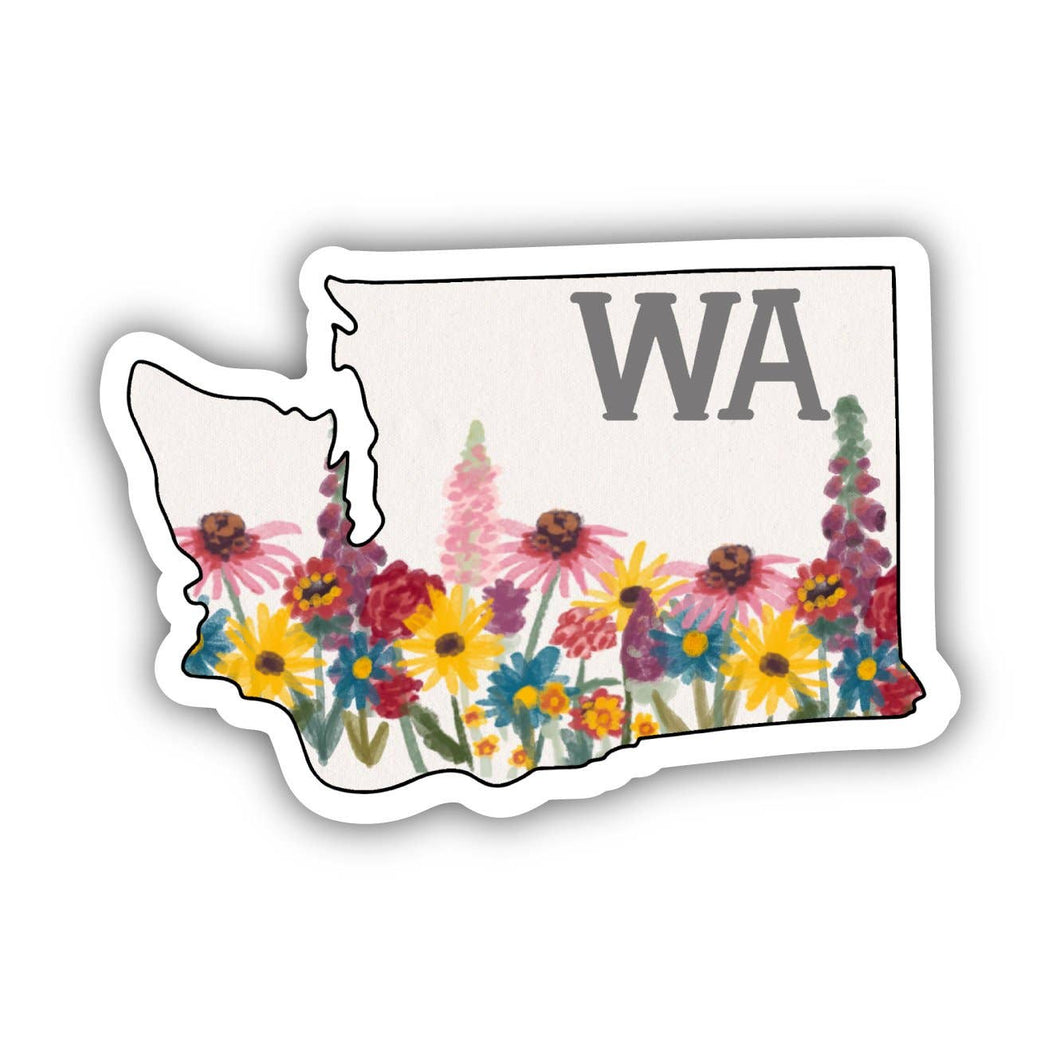 Washington Floral Sticker