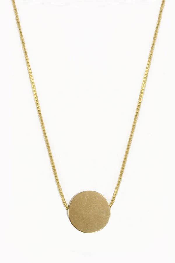 Brass Coin Necklace
