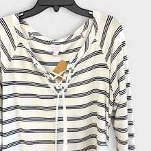 Load image into Gallery viewer, Striped Tie Sweater- S

