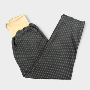 Striped Pantsuit Set- L