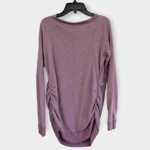 Sweatshirt with Lace-up Neck- XS