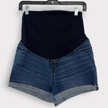 Load image into Gallery viewer, Denim Midi Shorts- S
