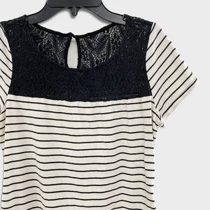 Lace Detailed Top- S