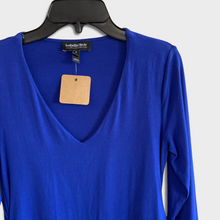 Load image into Gallery viewer, 3/4 Sleeve Cobalt Top- S
