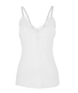 Lace Nursing Camisole- White