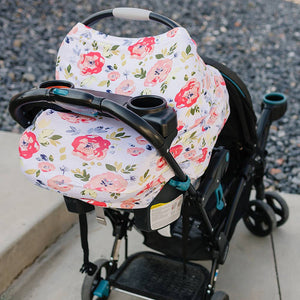 5-in-1 Multi-Use Cover with Nursing Pads- Floral Pop