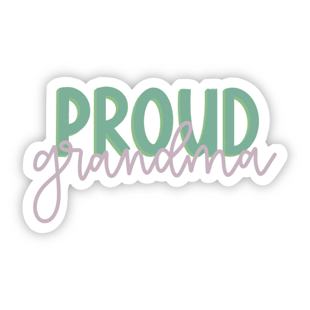 Proud Grandma Lettering Sticker