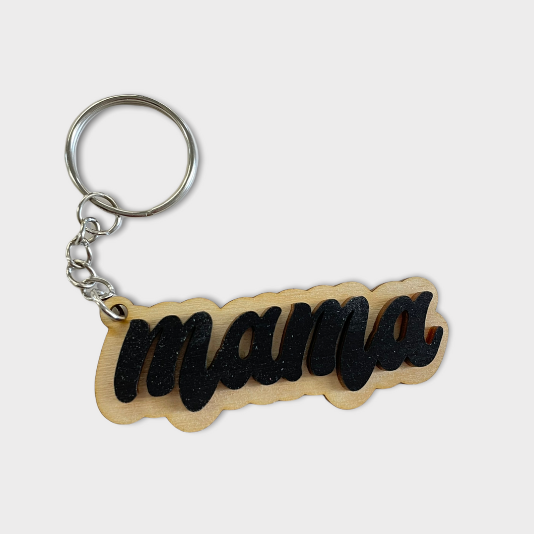 Retro Mama Keychain- 6 Colors