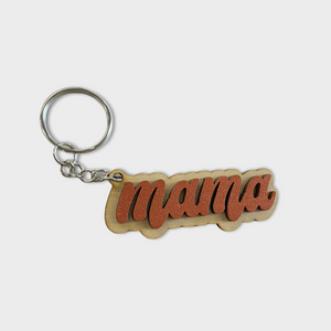 Retro Mama Keychain- 6 Colors