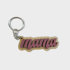 Retro Mama Keychain- 6 Colors