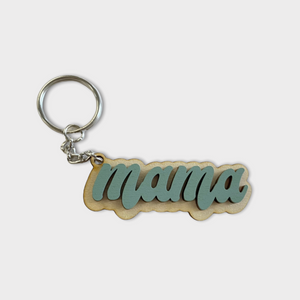 Retro Mama Keychain- 6 Colors