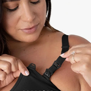 Sublime® Hands-Free Pumping & Nursing Tank- Black