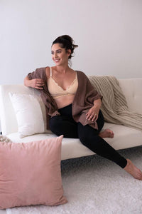 Lace Nursing Bralette (Nude)