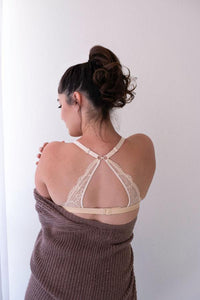 Lace Nursing Bralette (Nude)