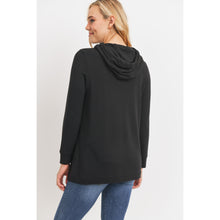 Load image into Gallery viewer, Heavy Brushed French Terry Maternity/Nursing Hoodie- Black

