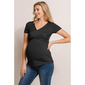V-Neck Wrap Maternity/Nursing Top